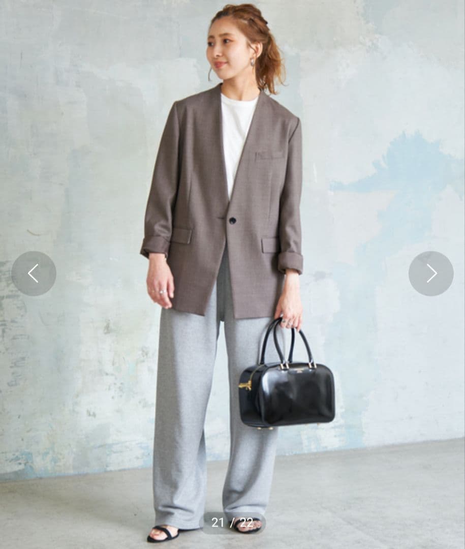 【Spick & Span】24AW　コートの重ね着も◎　ジャケット　36