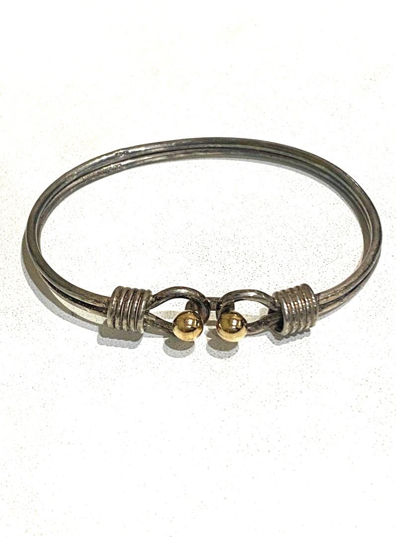 鑑定済 TIFFANY ティファニー ダブルループバングル