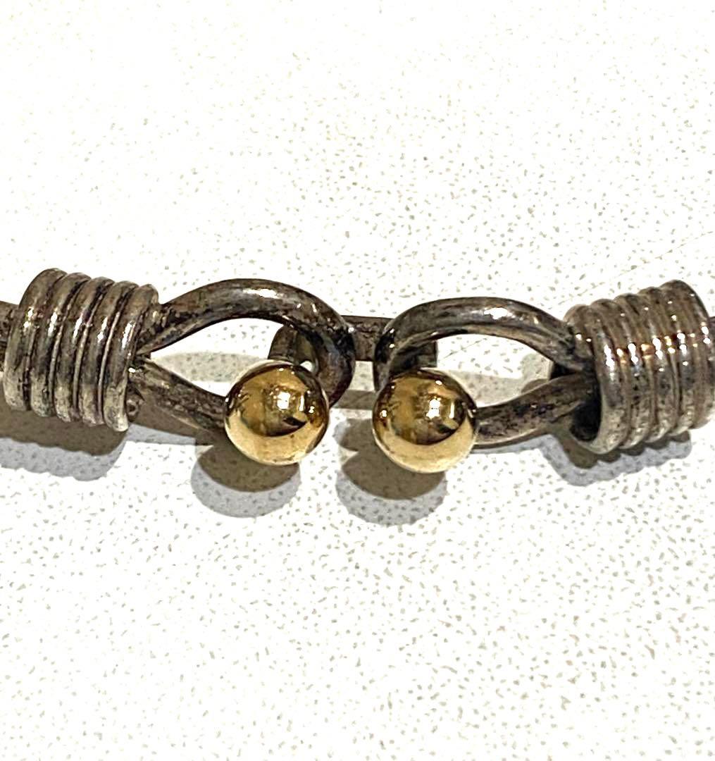 鑑定済 TIFFANY ティファニー ダブルループバングル