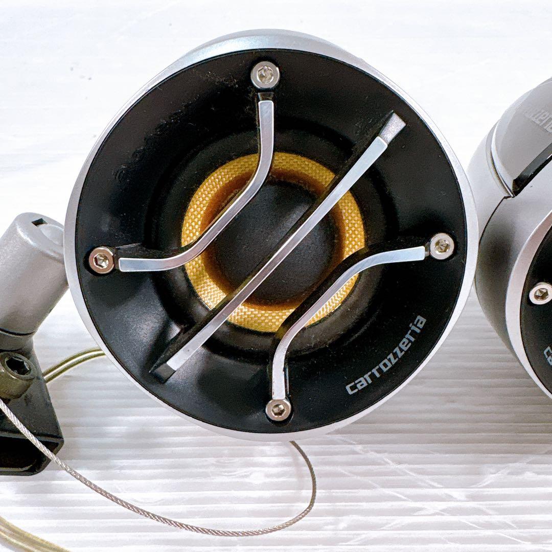 【極美品】carrozzeria 車用 スピーカー シルバーTS-STX99