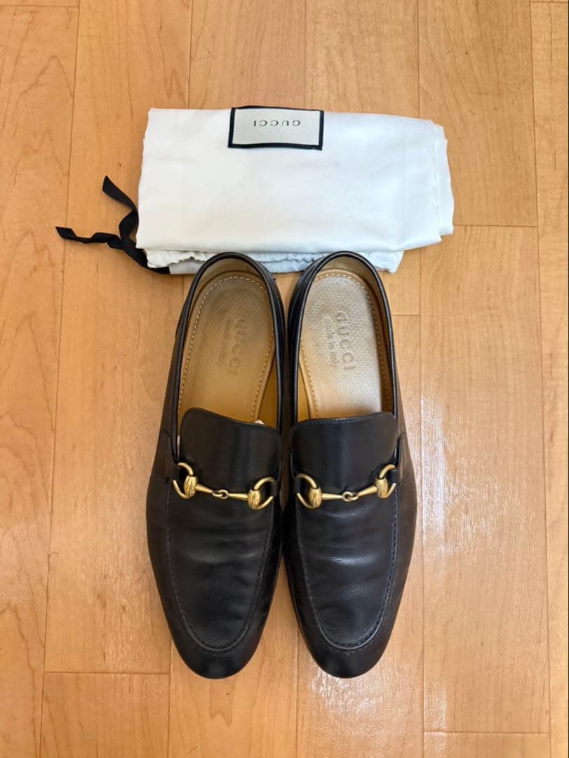 再値下げ【超美品】　GUCCIホースビットローファー 黒 ブラック