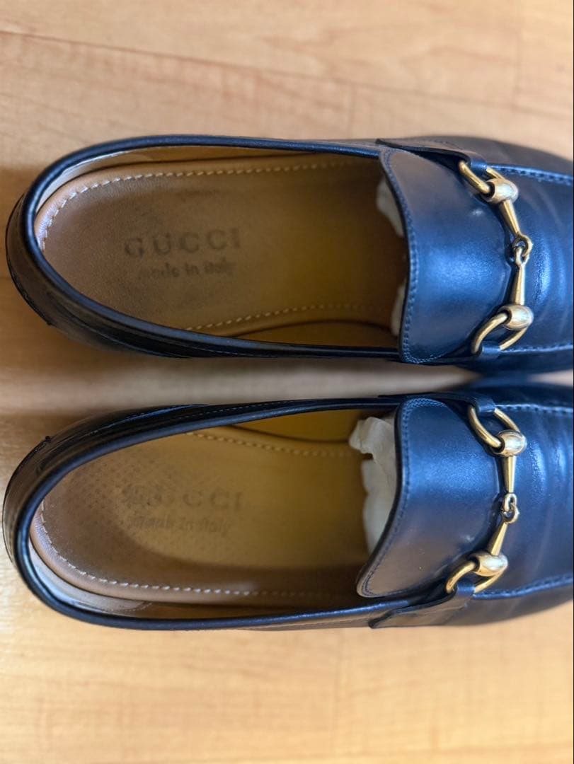 再値下げ【超美品】　GUCCIホースビットローファー 黒 ブラック