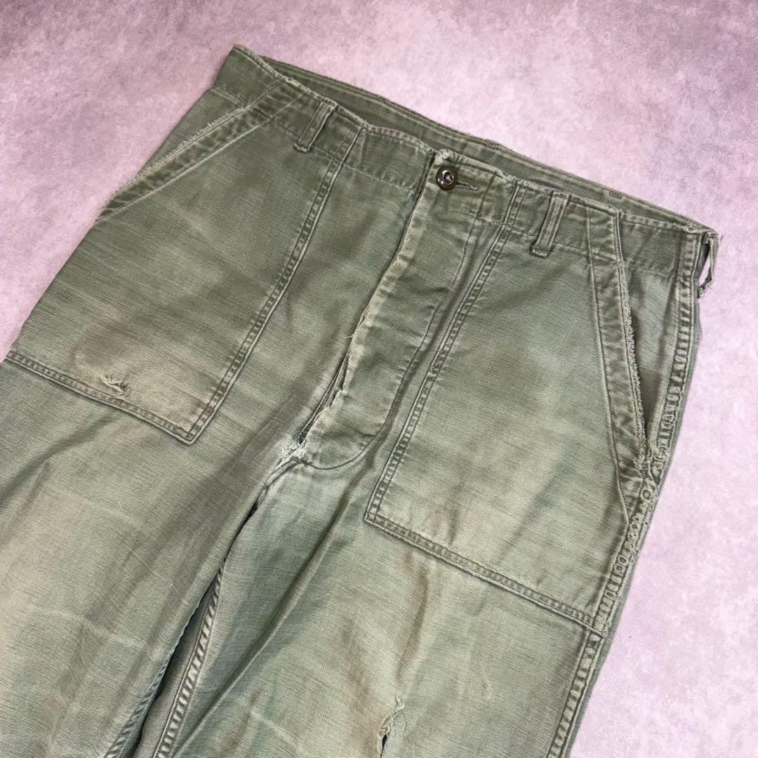 60s og107 コットンサテン ベイカーパンツ