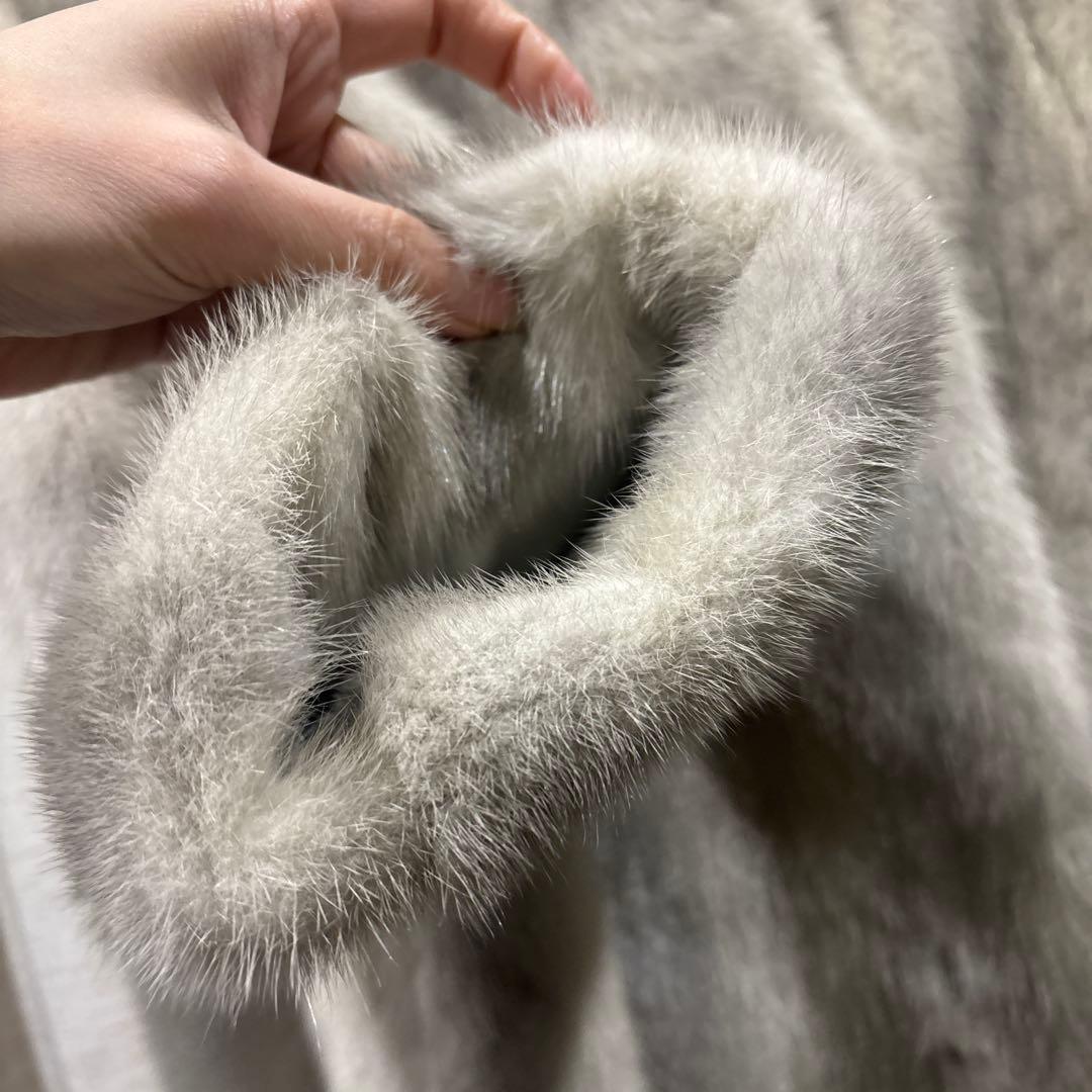 JOLIESSE/ミンクファー/ファーコート/13号/グレー