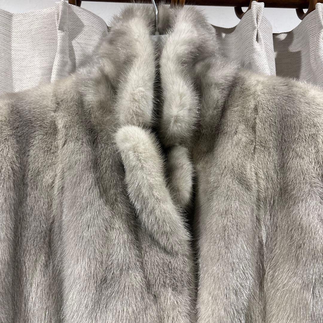 JOLIESSE/ミンクファー/ファーコート/13号/グレー