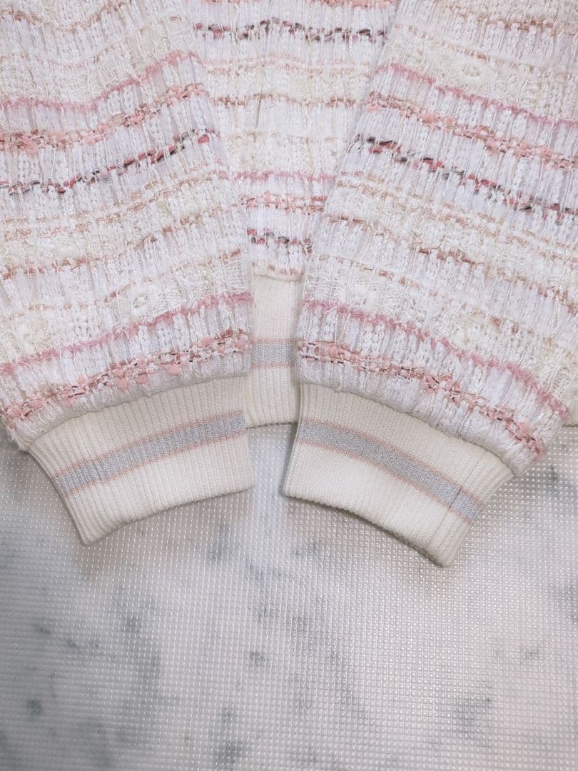 【希少】Rene　ルネ　ミックスツイード　TISSUE社　ビジュー　ブルゾン