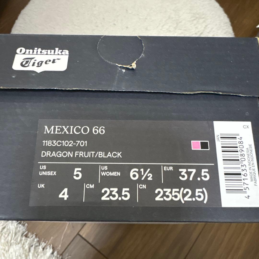 【新品】　Onitsuka Tiger MEXICO66 ピンク ブラック
