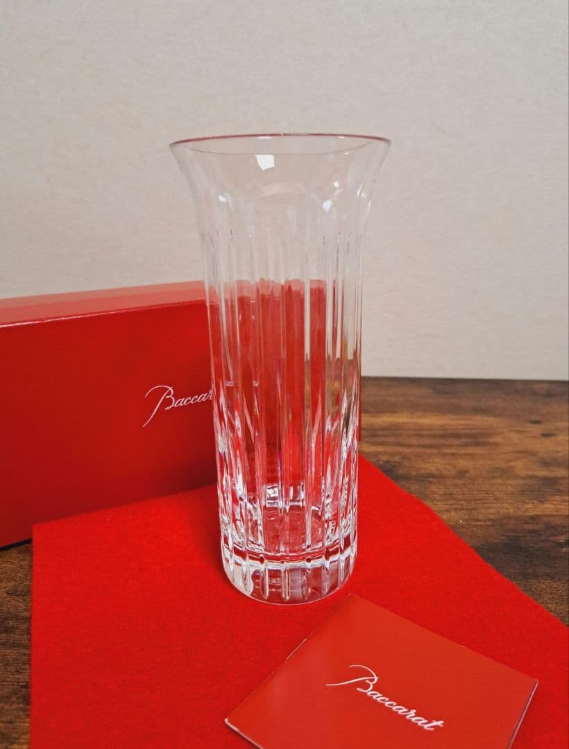 バカラ フローラ ビゾー フラワーベース 花瓶 一輪挿し ストレート型