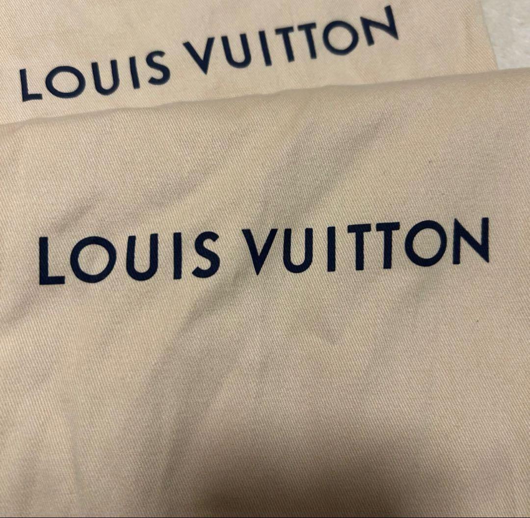 LOUIS VUITTON ファー スリッパ 青