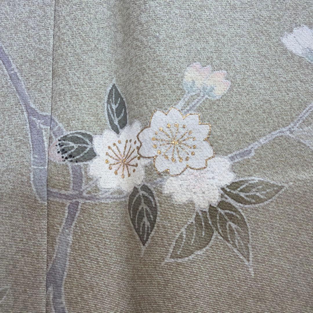 u*位様 ■E5809■未使用品■正絹■若芽色　加賀友禅　刺繍　袷　訪問着■丈1