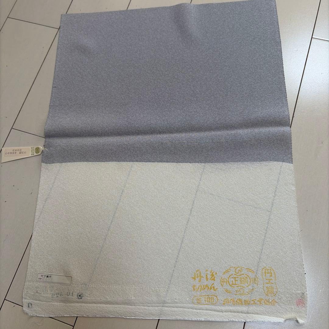 u*位様 ■E5809■未使用品■正絹■若芽色　加賀友禅　刺繍　袷　訪問着■丈1