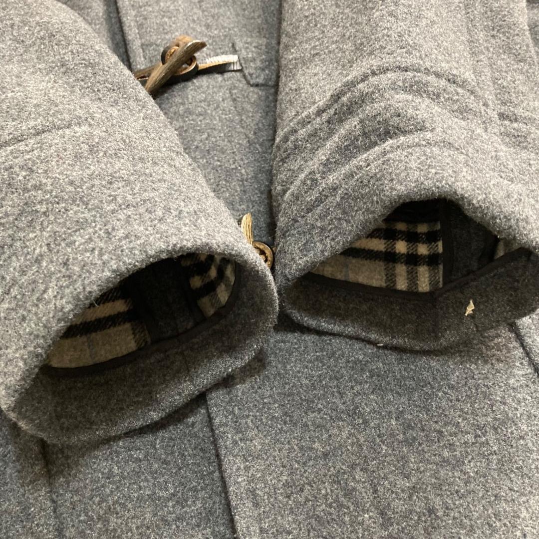 15951✨美品✨バーバリーロンドン ダッフルコート ブルーノバチェック グレー