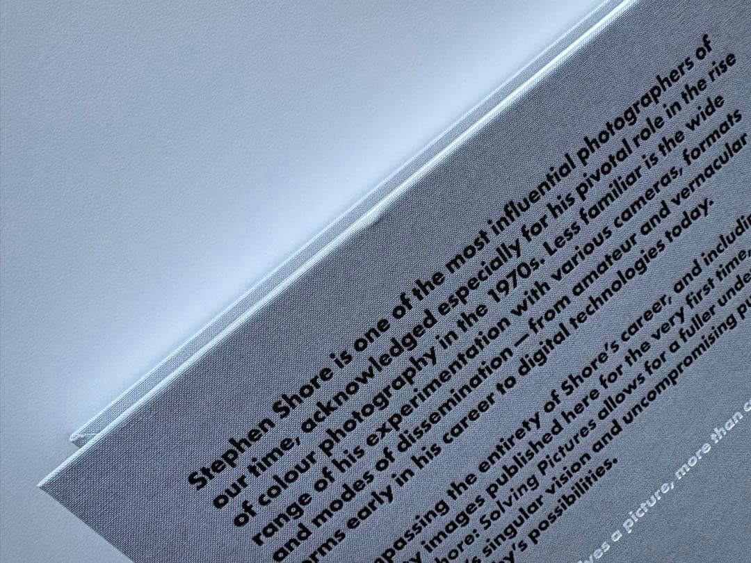 洋書 Stephen Shore: Solving Pictures