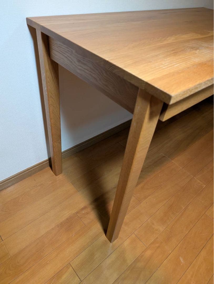 ■送料込■無印 MUJI 無垢材 木製デスク オーク材 事務デスク 学習机
