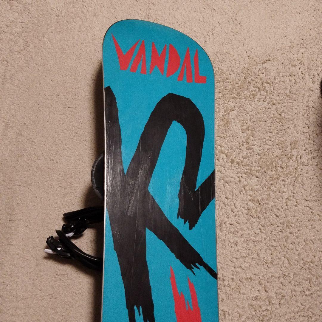 K2 スノーボード 132cm HEADバインディング付き　2点セット