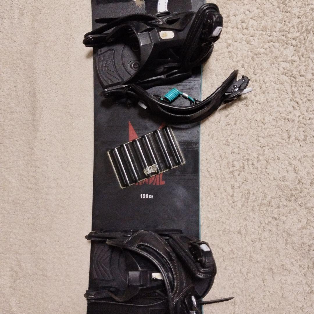 K2 スノーボード 132cm HEADバインディング付き　2点セット
