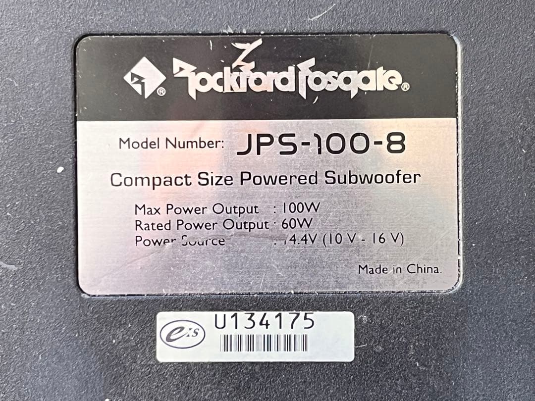 Rockford Fosgate PUNCH JPS-100-8 ウーファー