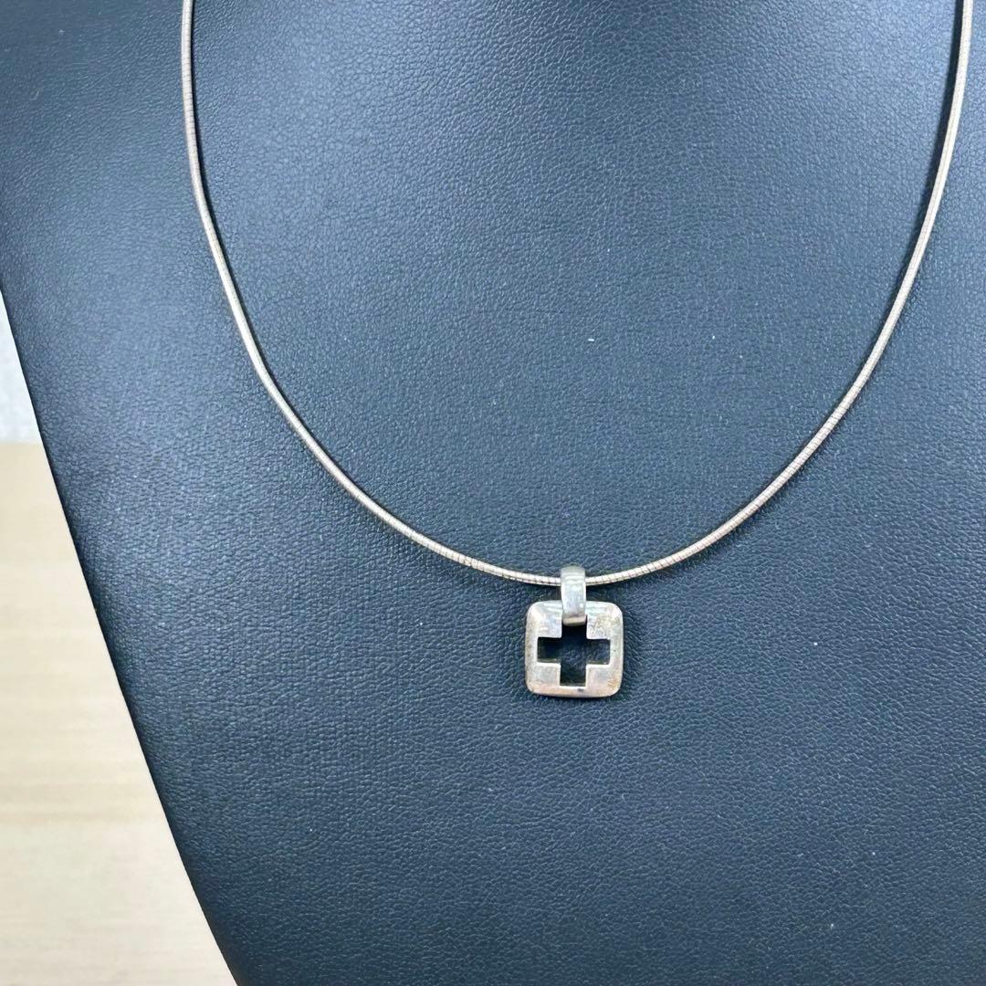 ティファニー シルバーネックレス チョーカー クロス SV925 B262