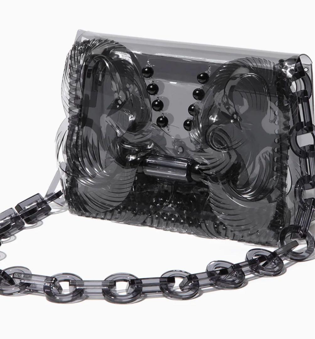バッグ Transparent Sculptural Mini Chain Bag