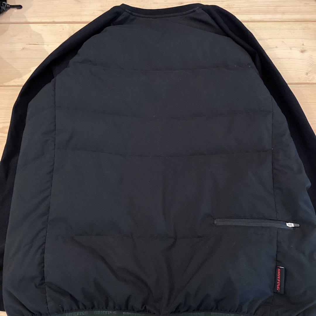 メンズウェア BRIEFING GOLF MENS TAION DOWN CREW NECK