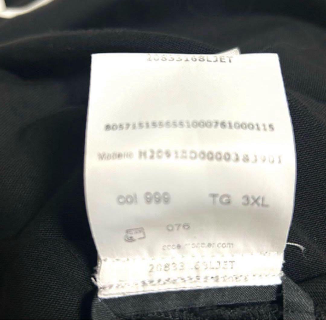 モンクレール　ロングTシャツ　3XL ブラック系 ワッペン ロゴ