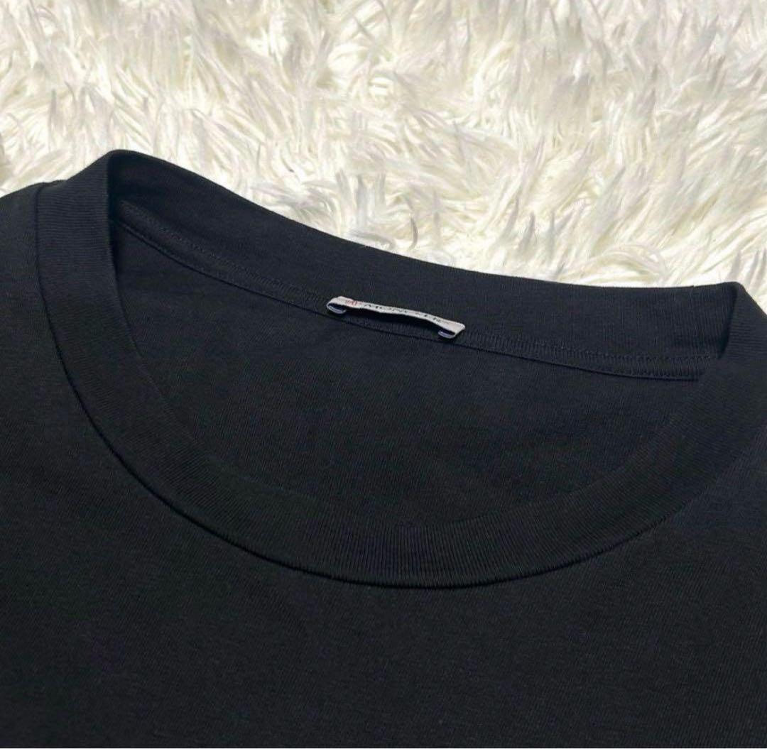 モンクレール　ロングTシャツ　3XL ブラック系 ワッペン ロゴ