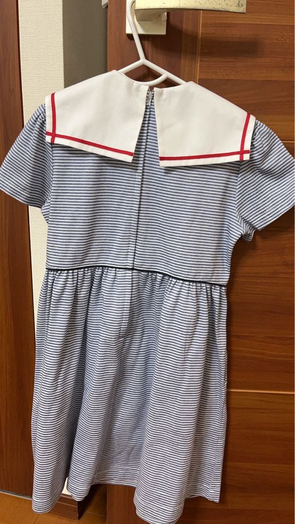 ストライプ セーラー襟 ワンピース 120