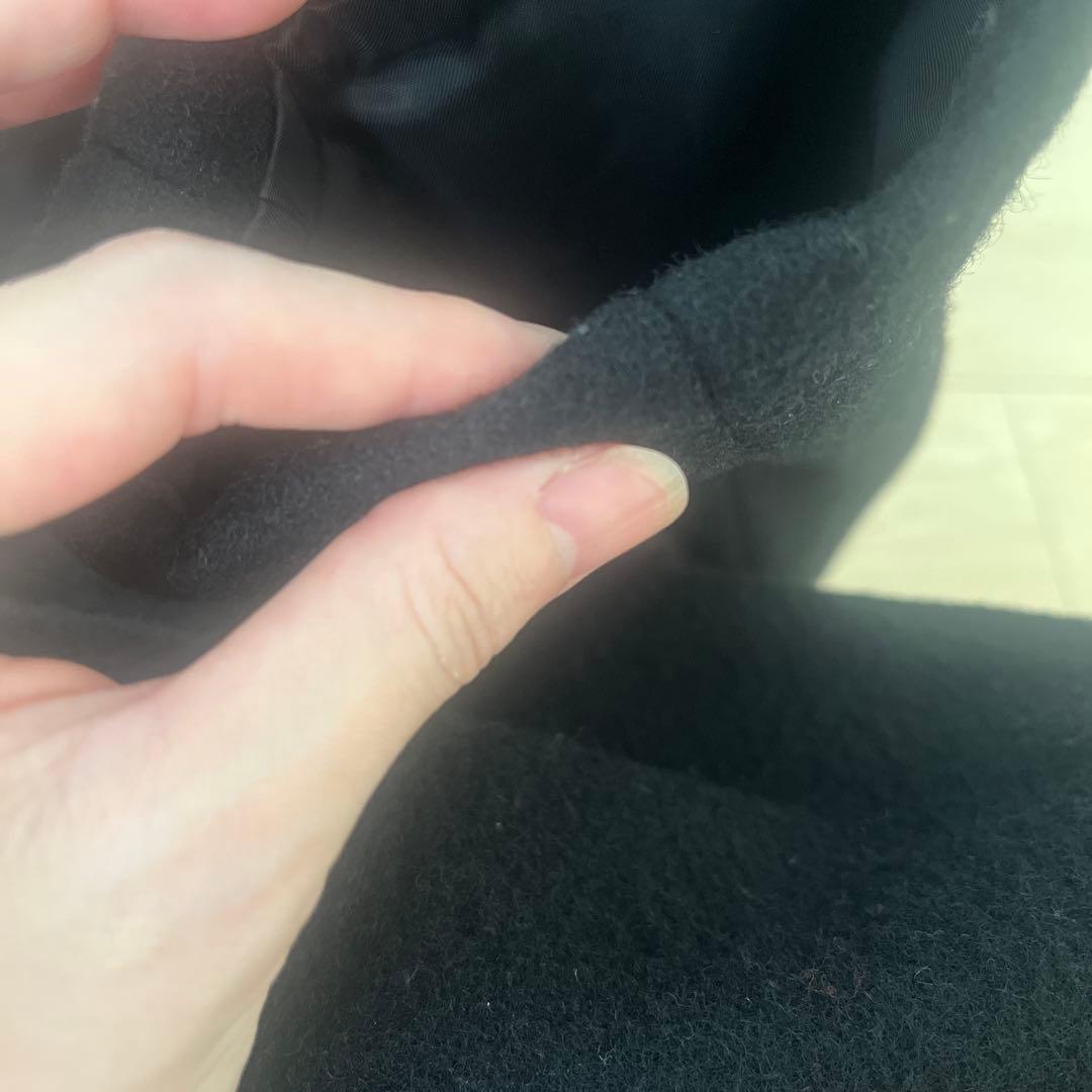 お値下げ　ヨウジヤマモト　コート　ウール ブラック ファー付き