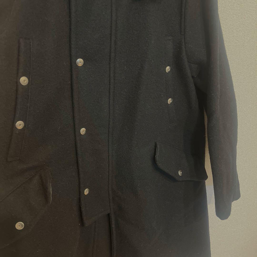 お値下げ　ヨウジヤマモト　コート　ウール ブラック ファー付き