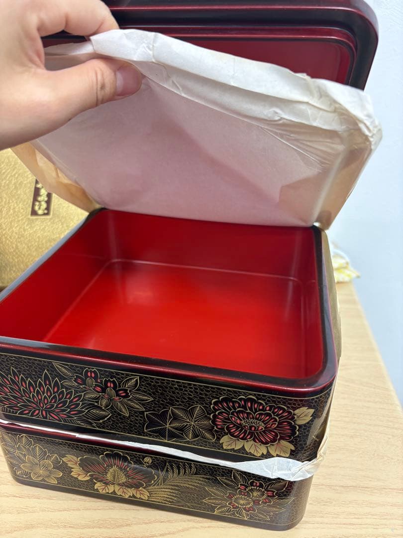 輪島塗　7寸二段重箱　2点セット