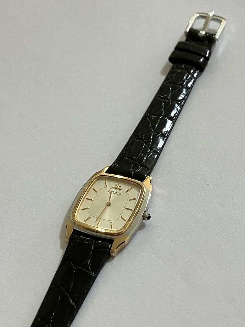 【電池・バンド交換済み】CREDOR クレドール　レディース腕時計　14KT