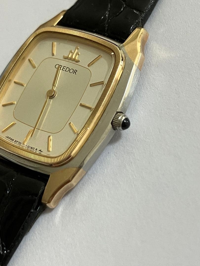 【電池・バンド交換済み】CREDOR クレドール　レディース腕時計　14KT