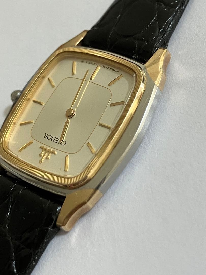 【電池・バンド交換済み】CREDOR クレドール　レディース腕時計　14KT
