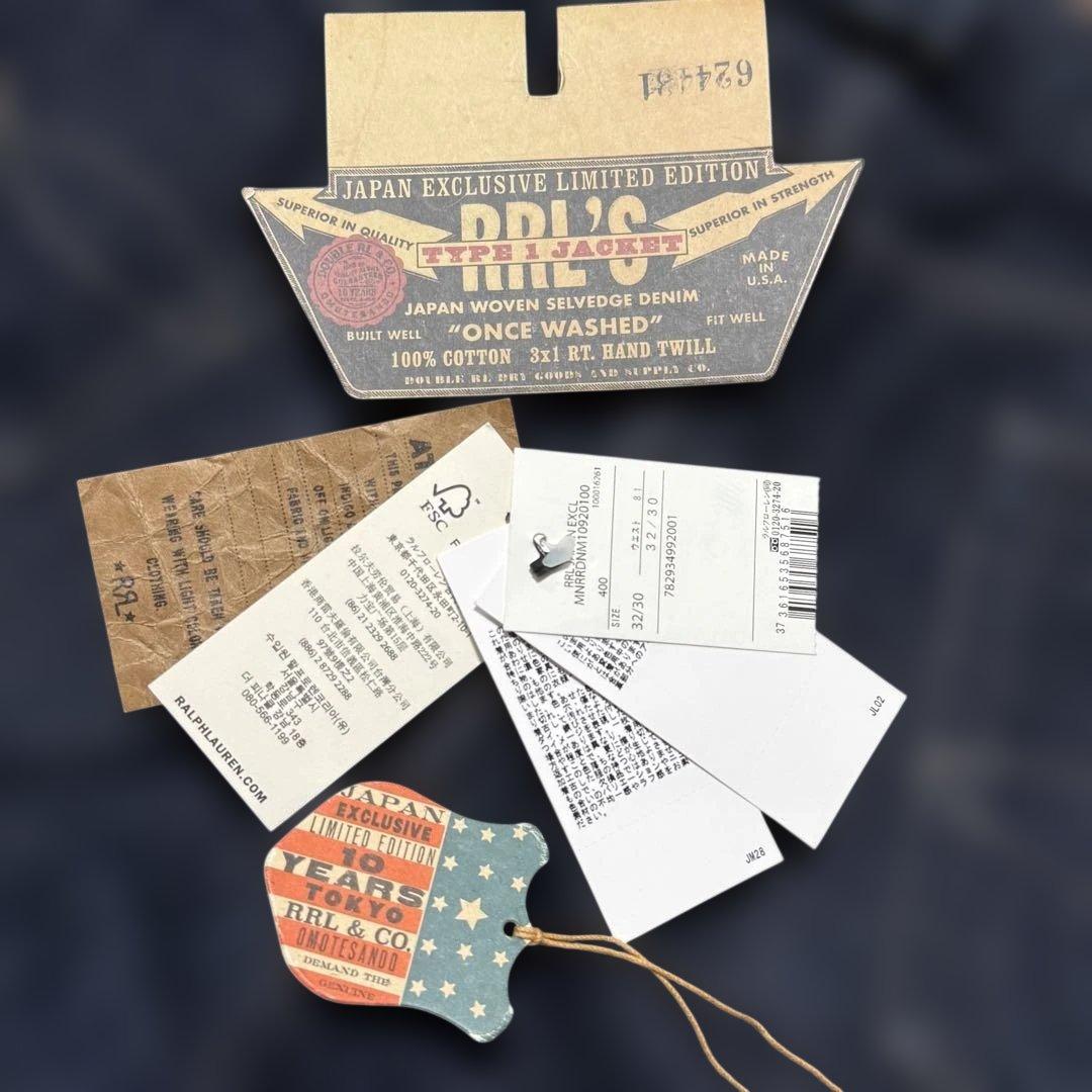 RRL 日本限定 デニムセットアップ ＋ デニムキャップ 付属品完備 USA製