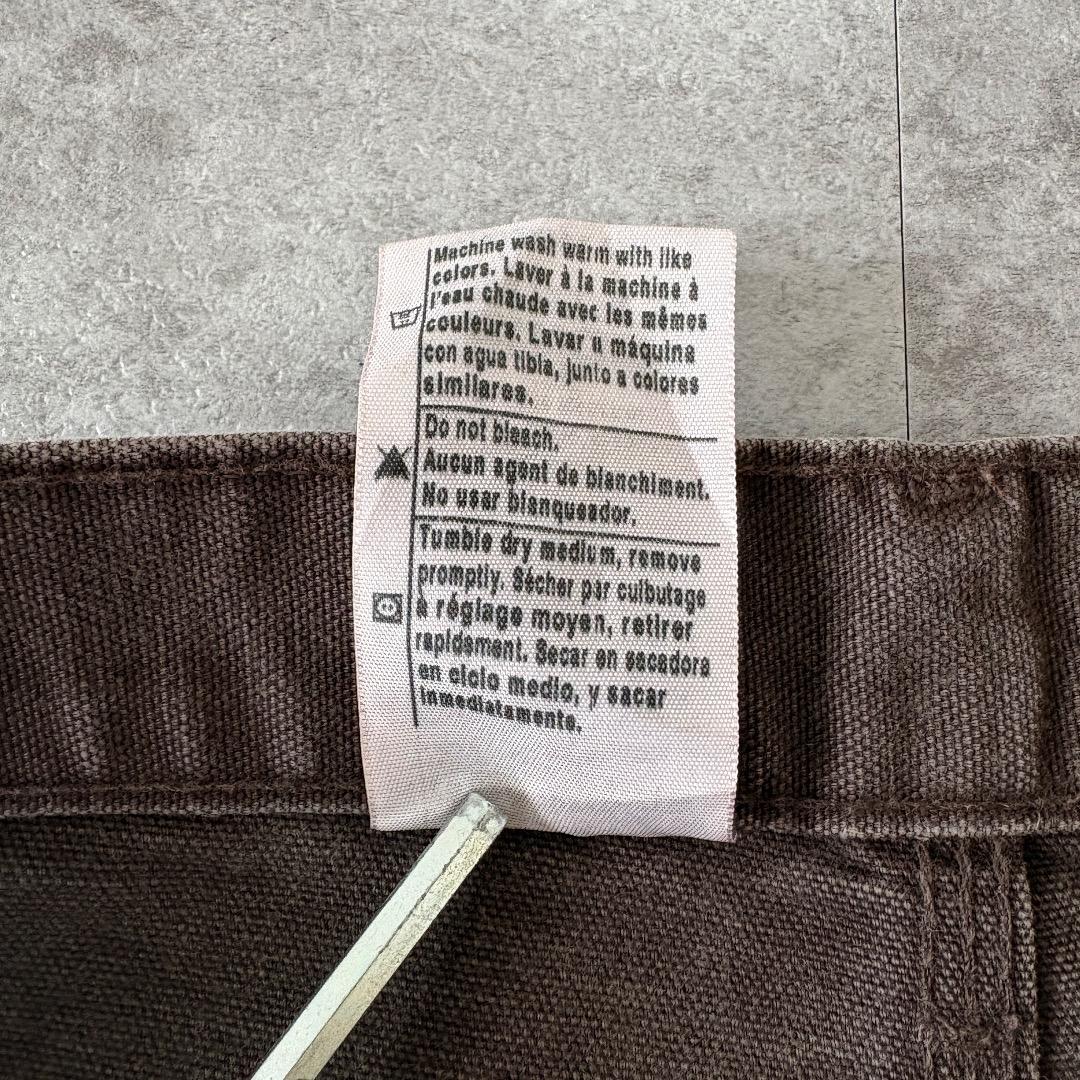 00s メキシコ製USA生地 ダークブラウン ダブルニー カーハート 33×32