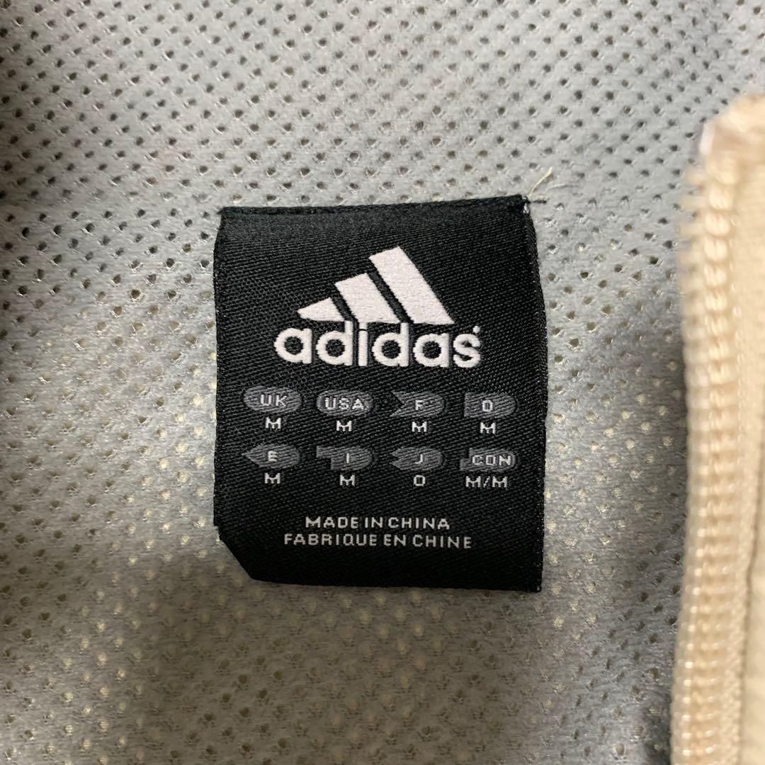 アディダス　ＬＬ　ウインドブレーカー　上下　セットアップ　ベージュ　サイドロゴ