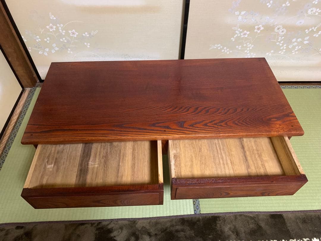 和風　松本伝統 引き出し付き座卓