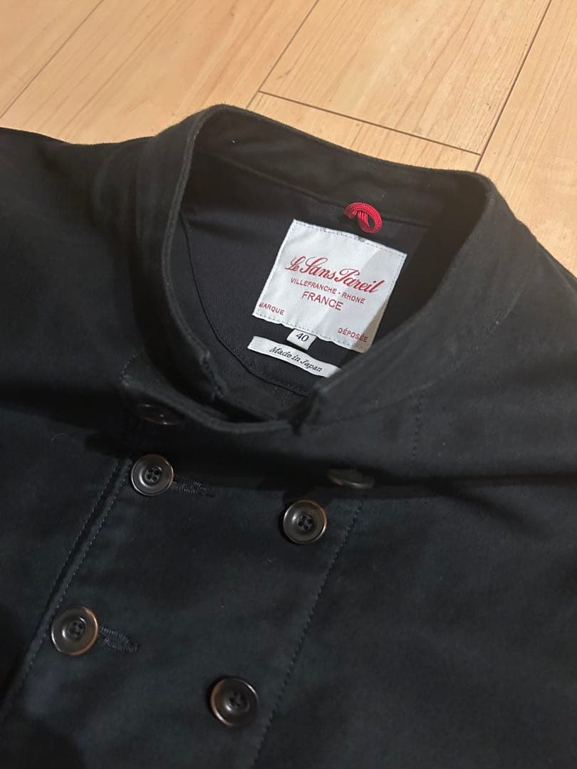 ルサンパレイユ 2nd ブラック モールスキンジャケット