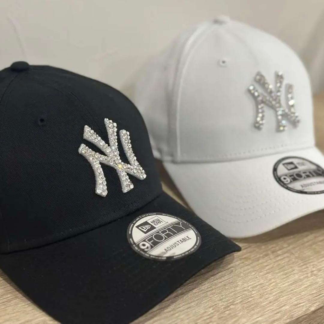 ニューエラ　スワロフスキー　スワロフスキー　ブラック