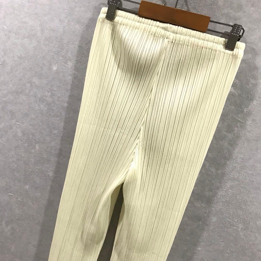 プリーツプリーズ イッセイミヤケ プリーツパンツ オフホワイト 3