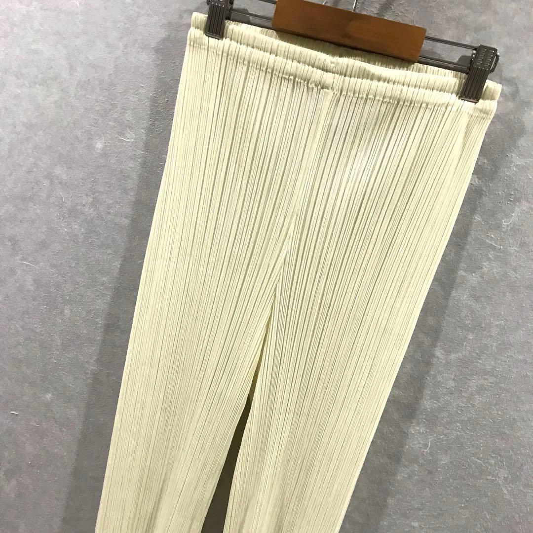 プリーツプリーズ イッセイミヤケ プリーツパンツ オフホワイト 3