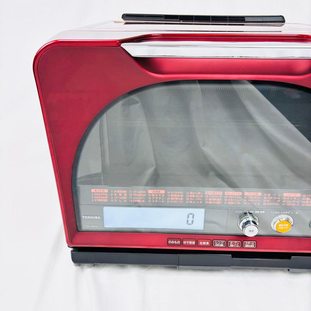 美品TOSHIBA 石窯ドーム スチームオーブンレンジ ER-JD510A(R)