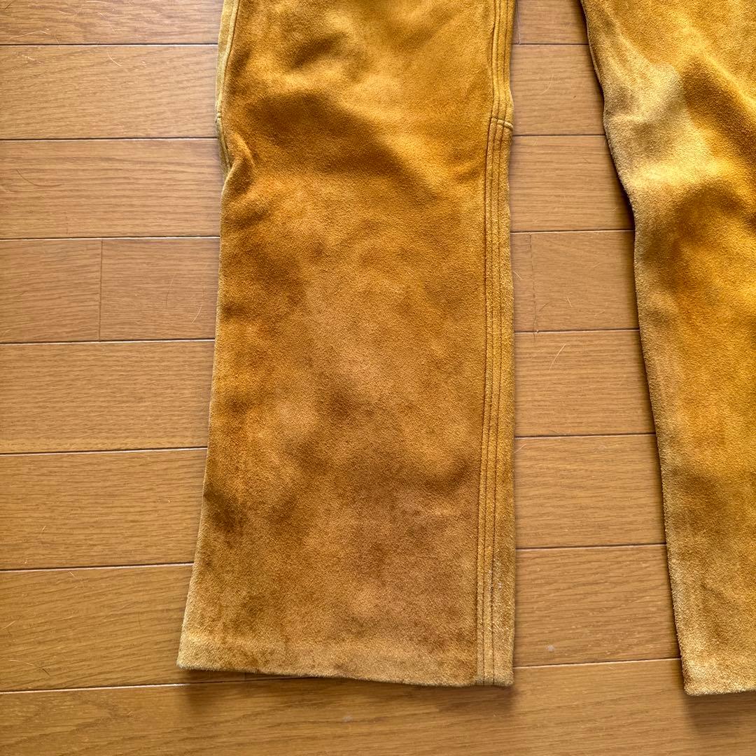 鹿皮ディア革ボトムツインズアコースティック　アメリカ製ロストワールド工場製　革柔