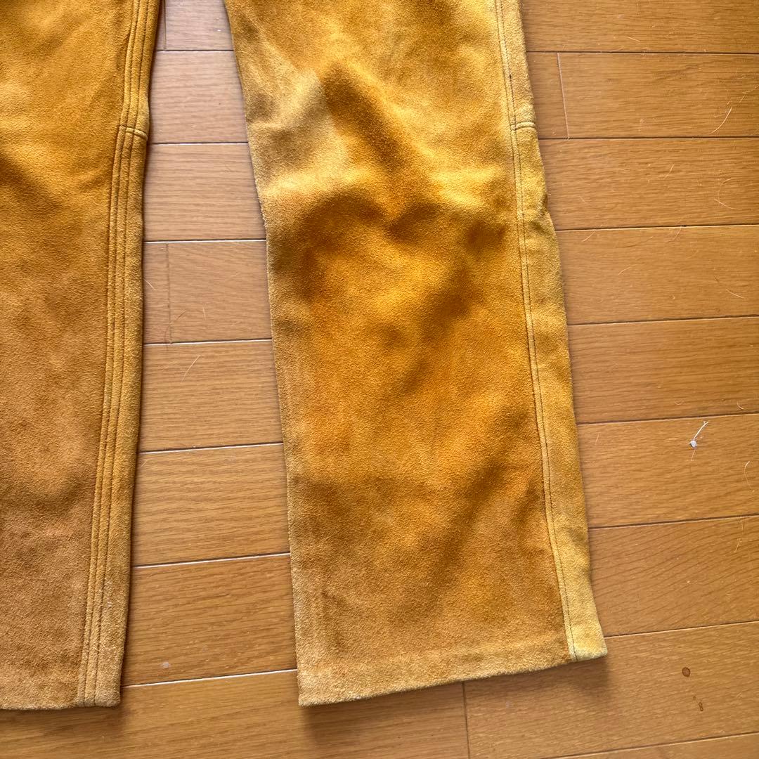 鹿皮ディア革ボトムツインズアコースティック　アメリカ製ロストワールド工場製　革柔