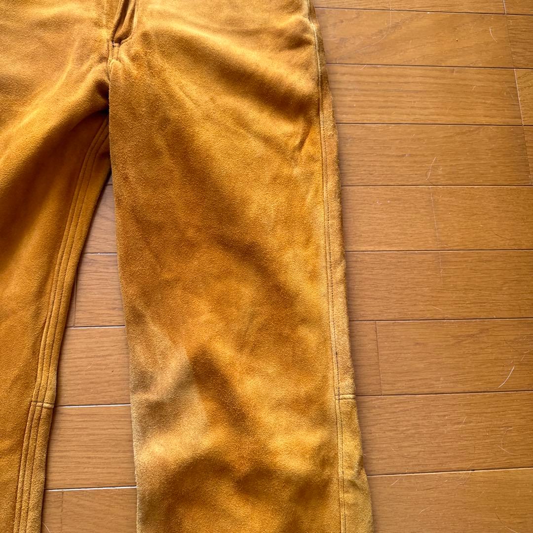 鹿皮ディア革ボトムツインズアコースティック　アメリカ製ロストワールド工場製　革柔