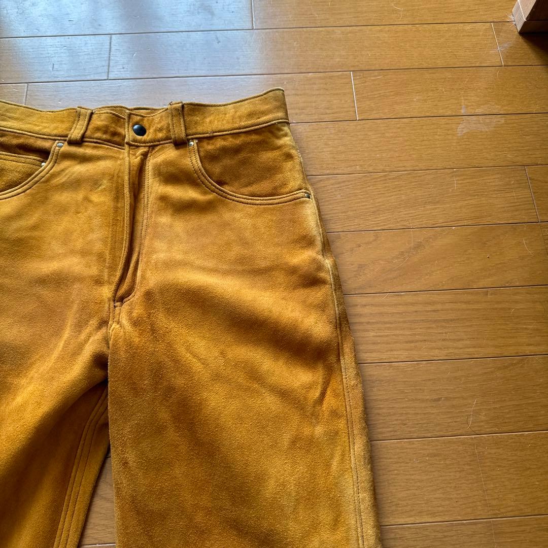 鹿皮ディア革ボトムツインズアコースティック　アメリカ製ロストワールド工場製　革柔