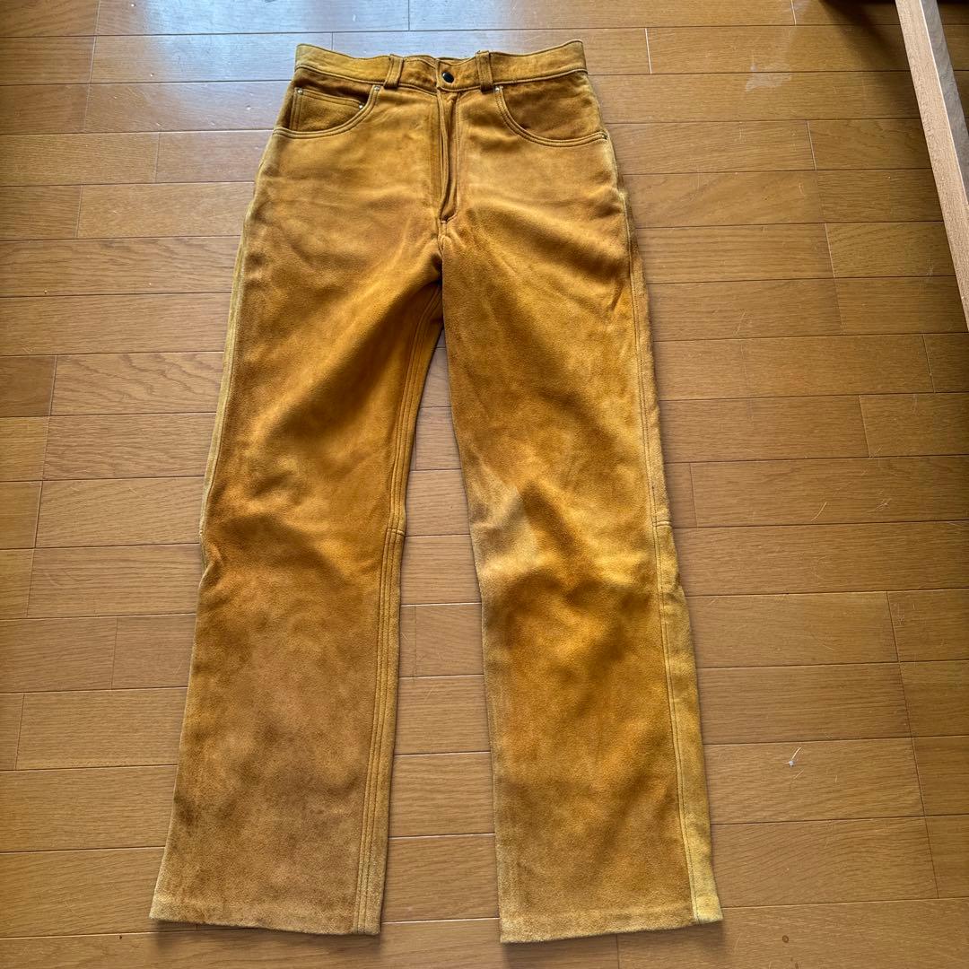 鹿皮ディア革ボトムツインズアコースティック　アメリカ製ロストワールド工場製　革柔