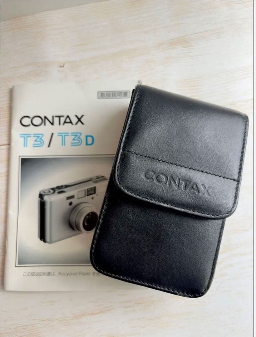 【美品】CONTAX T3 フィルムカメラ 本体とケース付き
