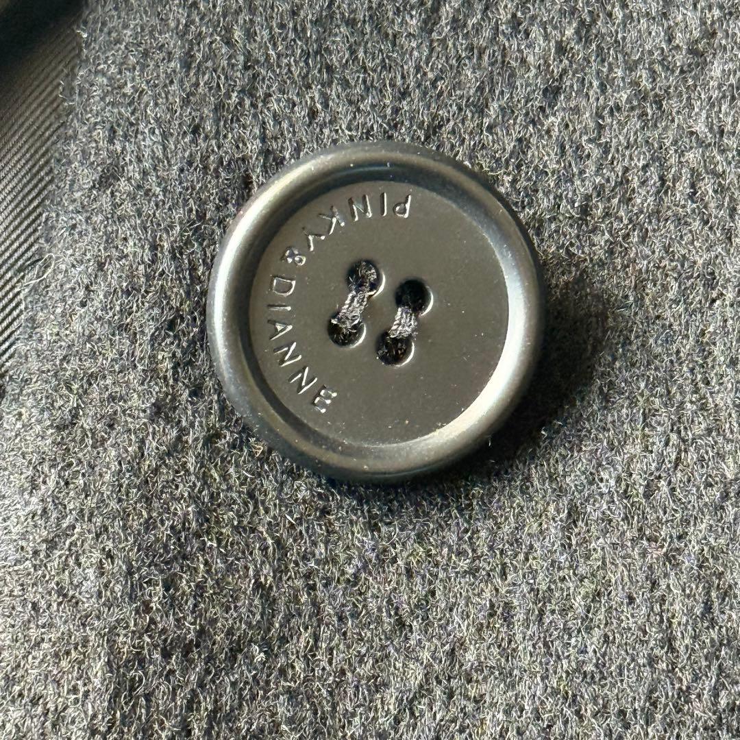 ピンキーアンドダイアン ロングコート ウール カシミヤ混 リアルファー 未使用級