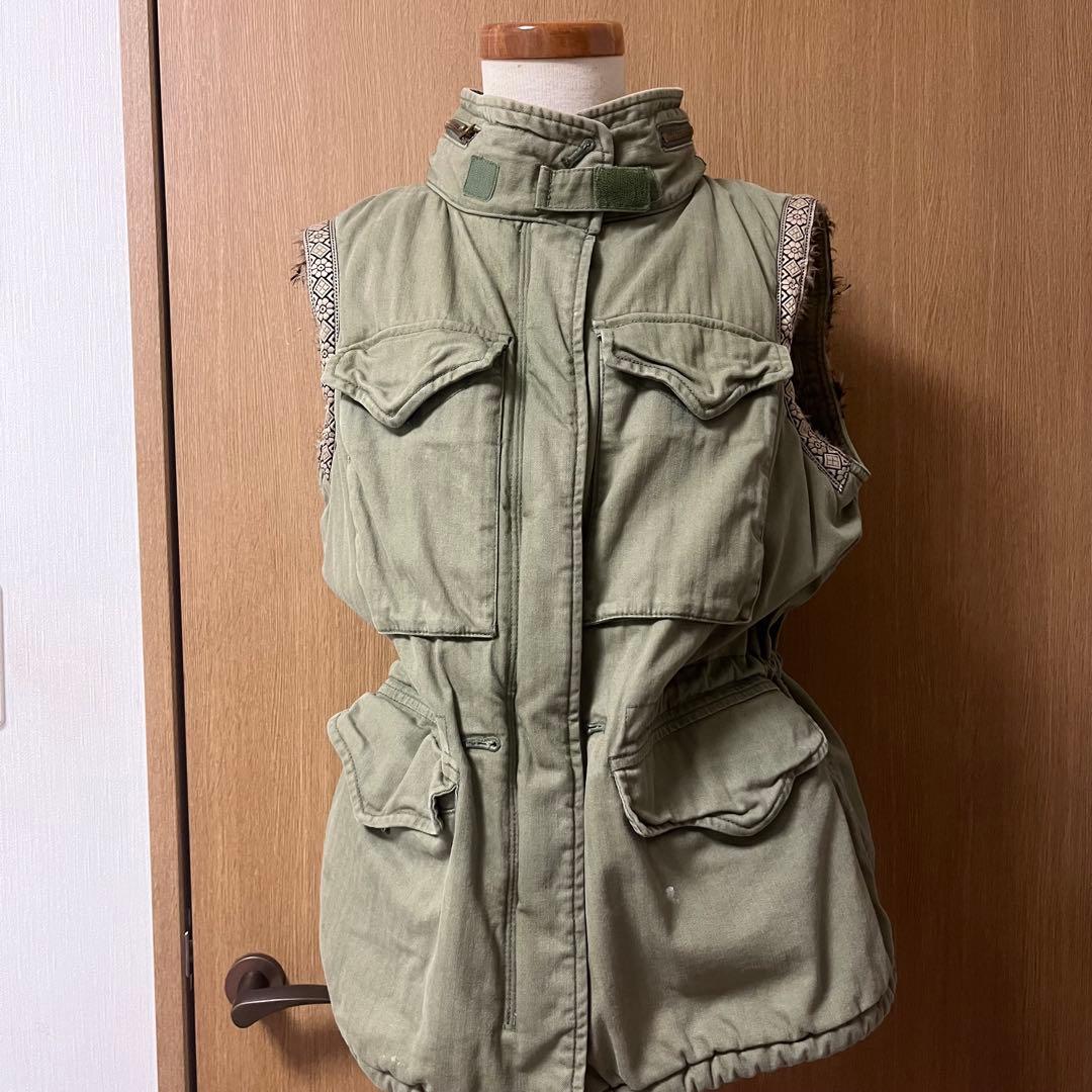 ラルフローレン★中綿入りのカーキーベスト